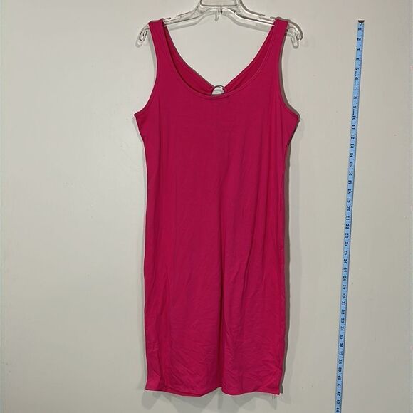 Beautiful Pink Plus Size Sleeveless Dress. Size 2X. - Picture 5 of 6
